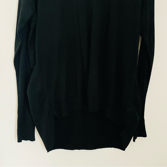*DONATED* TOPSHOP Black Long Sleeved Top Mock Layer Sweater Back - Picture 3 of 12